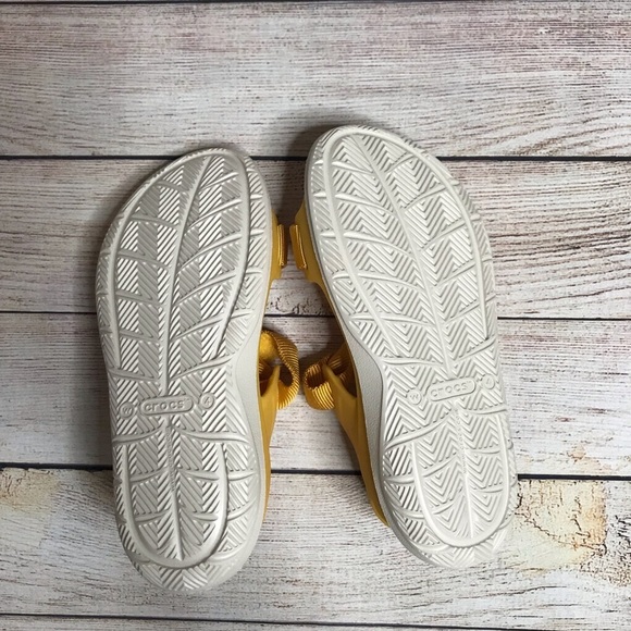 Crocs Canary Yellow Swiftwater Expedition Sandal Size 4 - Picture 7 of 8
